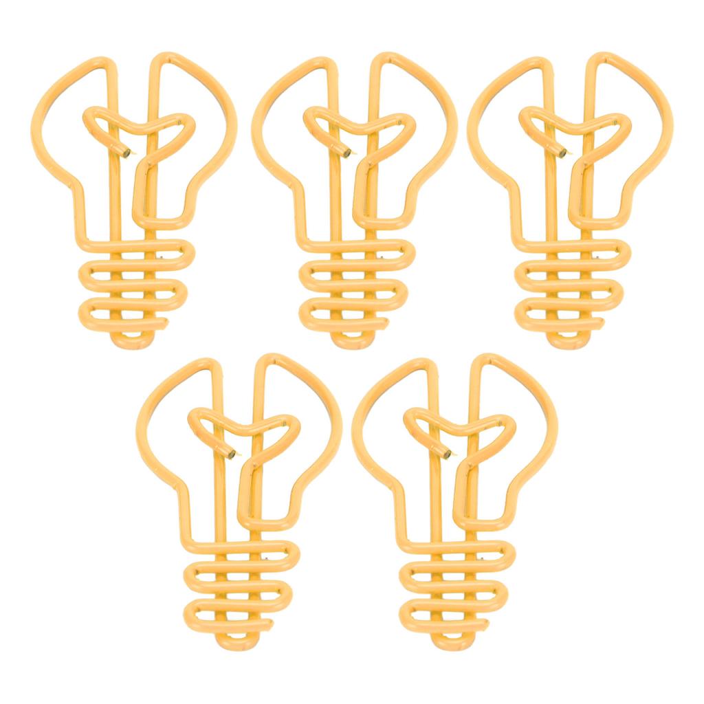 100 Stück Büroklammern in Glühbirnenform Erhöhte Rutschfestigkeit Rostschutz-Galvanisierungsverfahren Metallische Büroklammern für das Büro