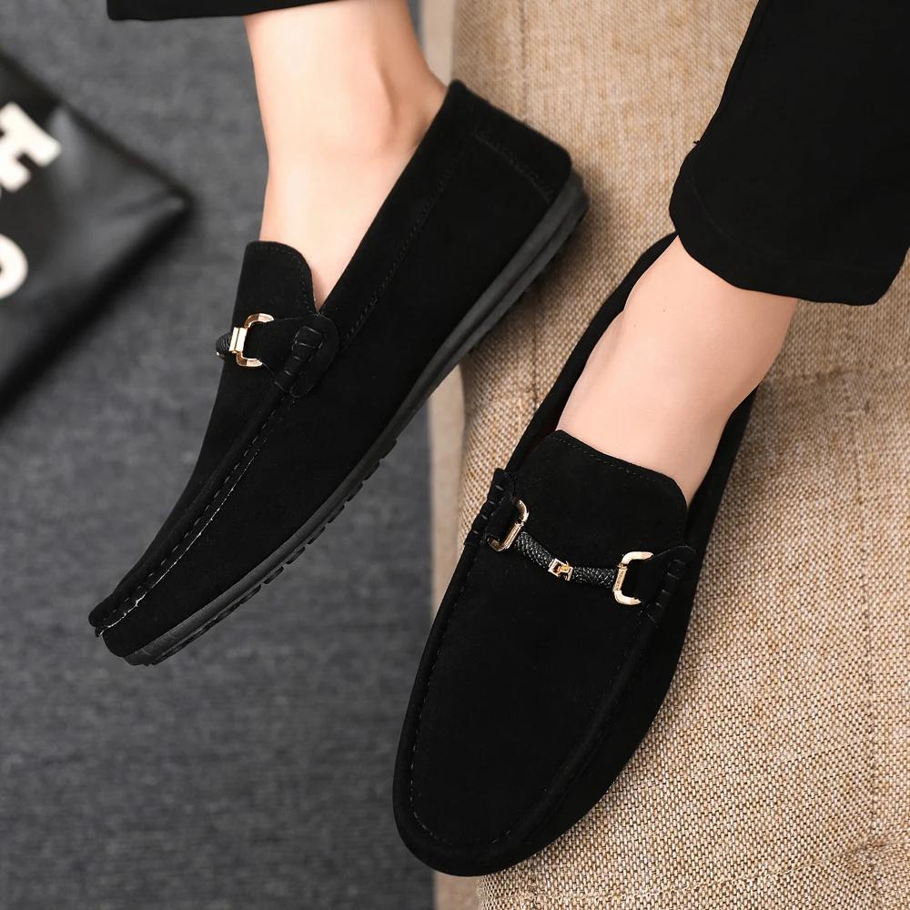 Men's Loafers Casual One Foot Shoes Soft Penny Loafers Lightweight Driving Boat Shoes Design Casual Shoes Casual Sneakers 2025
