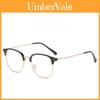 Retro Square Eyeglass Frame For Women With Blue Light Blocking Resin Material Stylish Design For Office Use