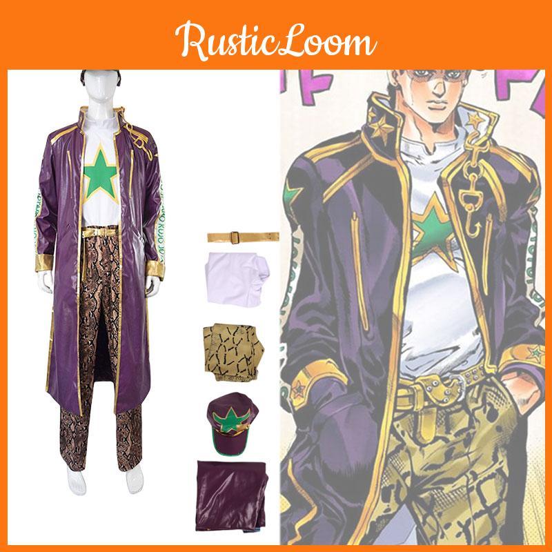 High-quality Polyester Fiber Fabric Jojo's Bizarre Adventure Cosplay Costume