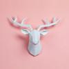 Home Decor Decorative Resin Elk Head Deer Head Wall Mount Animal Holder Wall Hanger Statue Animal Shapedat Hook Hanging Rack