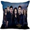 Die Twilight Saga Biss zum Morgengrauen Kissenbezug Schlafzimmer Haus Dekorativ Geschenk Kissenhülle Quadratisch Reißverschluss Kissenbezüge Satin Weich