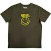 Nirvana Unisex T-krekls: Dzeltena laimīga seja
