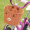 Boys Girls Bicycles Basket Adjustable Plastic Woven Tricycle Basket Bicycles Front Handlebar Basket Easy to Install