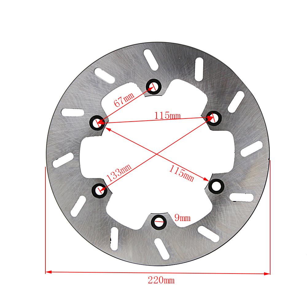 245mm / 220mm Motorcycle Front Rear Brake Disc Rotor For Yamaha TT250R TT250RL TT250RM WR200 D/E/F DT200WR DT230 Lanza 4TP1/2