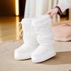 Moon snow boots women's 2025 winter new warm non-slip inner height-increasing cotton boots MOON same waterproof and velvet boots