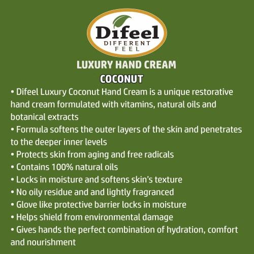 Difeel Coconut Natural Hand Cream, 40g, COCONUT 11COC New York [Official Import]