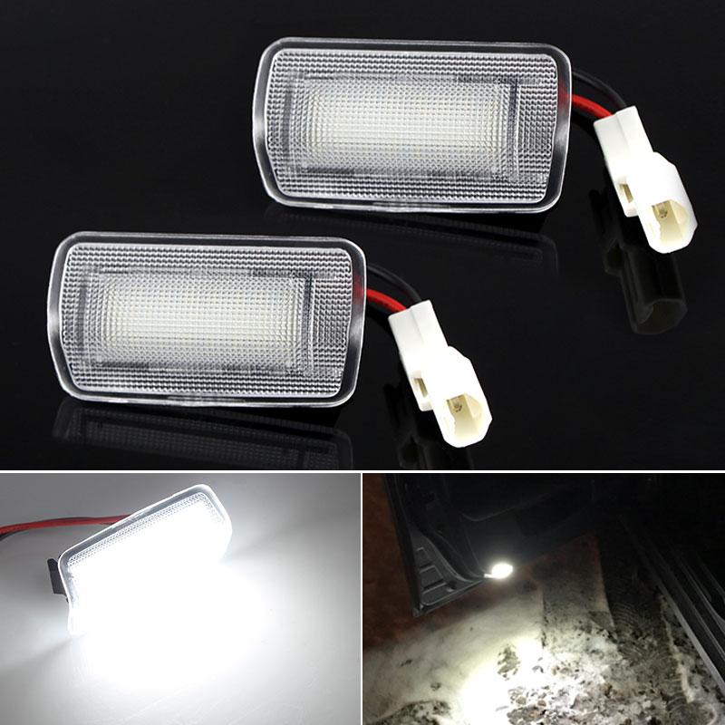 2/10PC LED Courtesy Lamp Car Door Lights For Toyota Camry Sienna Avalon Tundra Venza Highlander 4Runner Land Cruiser 8123030200 Dome Lights 6