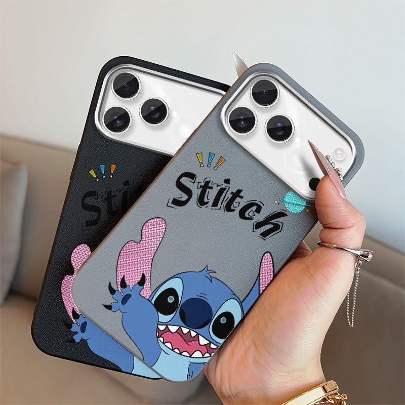 Cartoon iPhone 14/15/16 Pro Max Case – Lively Stitch Design