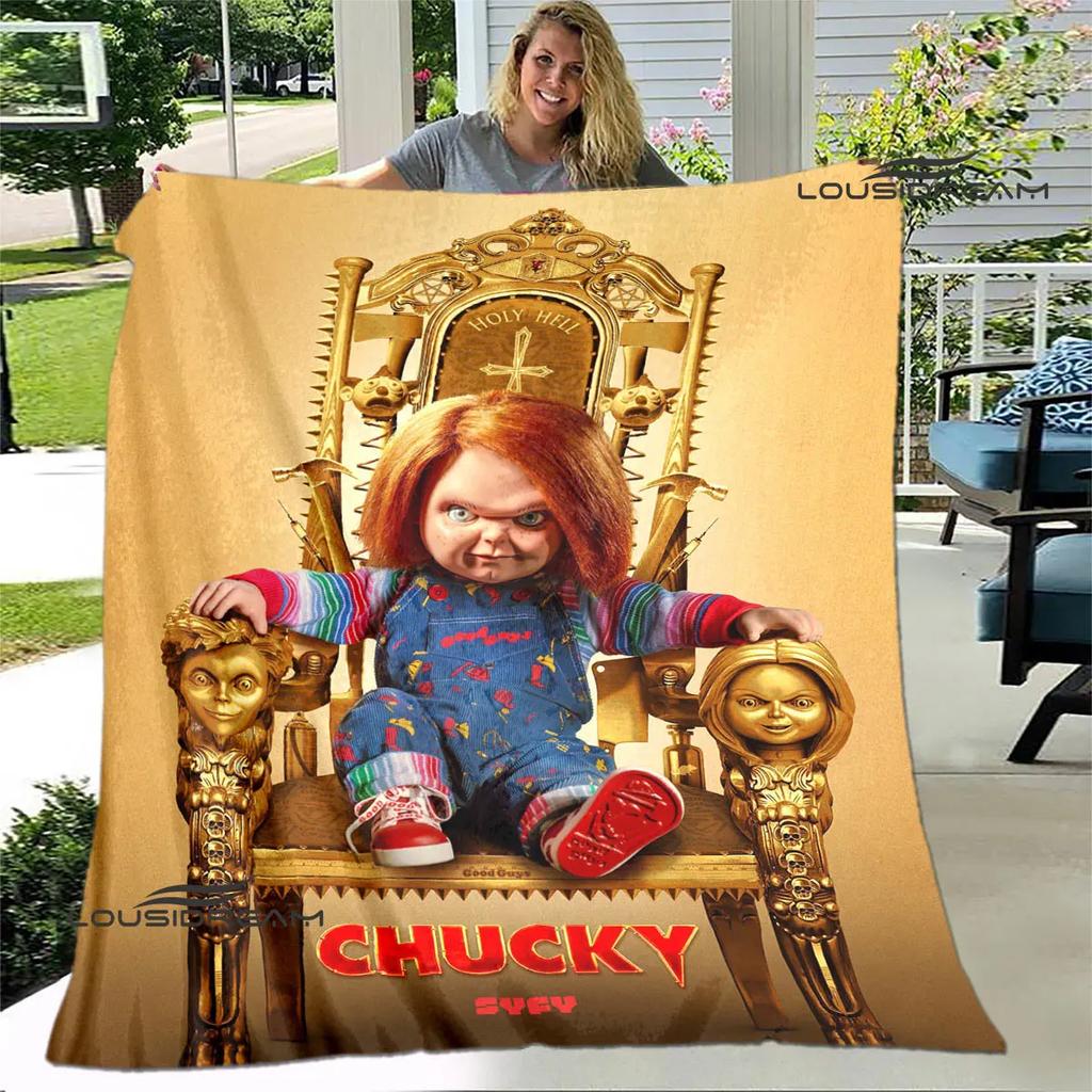 Horror movie Cult of Chucky printing blanket warm blanket soft and comfortable blanket Home travel blanket birthday gift