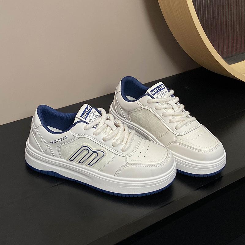 Women's Shoes 2025 Autumn New Fashion Platform White Shoes Youth Outdoor Soft-soled Sports Shoes Breathable Casual Board Shoes
