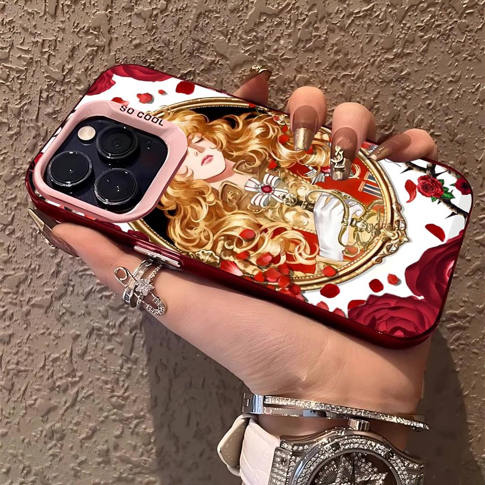 Rose Of V-Versailles Lady Oscar Phone Cases For IPhone 17 16 15 14 13 12 11 Plus Pro Max Colorful Case iPhone 16pro max