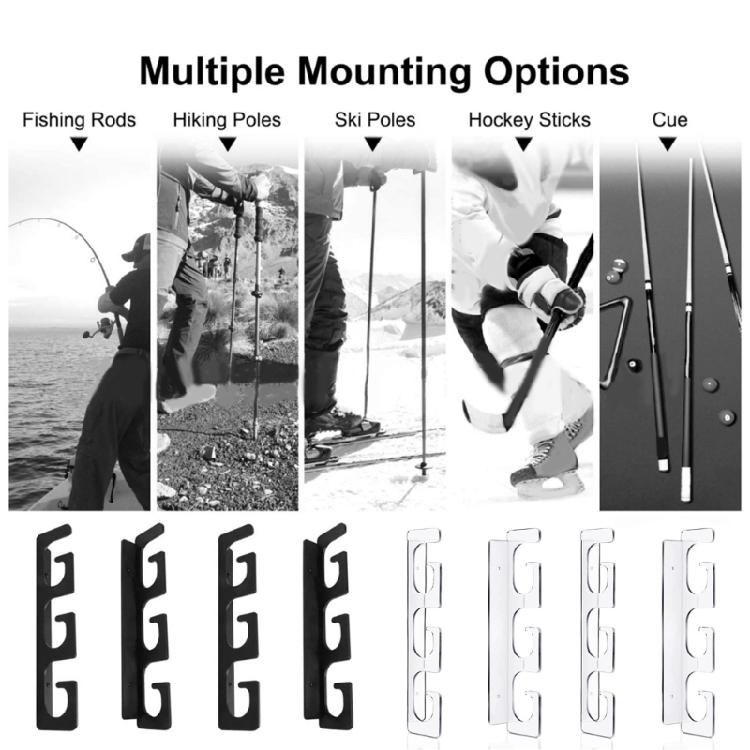 Space Saving Fishing Pole Storage Wall Ceiling Rod Rack Holds 6 Rods Rod Holder