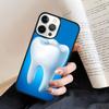 Anatomy Dental Crowned Tooth Crown Phone Case Back Cover for iPhone 17 Air 16 15 14 13 11 12 Pro Max Plus