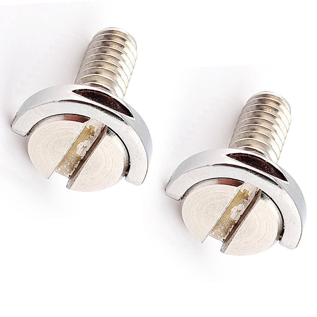 2 Pezzi Viti ad Anello a D per Fotocamera Versione Lunga Acciaio Inossidabile Filettatura da 1/4 di Pollice Viti di Montaggio a Rilascio Rapido per Treppiede Monopiede
