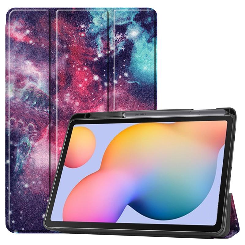Tablet Case For Samsung Tab S6 Lite Cover With Pencil Holder 10.4 Inch 2022 SM-P610 PU Leather Cover For Samsung Galaxy S6 Lite Case Tablet