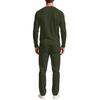 Men  Trend  Fashion  Leisure  Round Neck  Button  Upper Garment  Trousers  Set