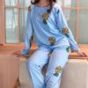 Women Pajamas Loose Leisure Two-piece Green Avocado Lady Nightclothes Kit for Home