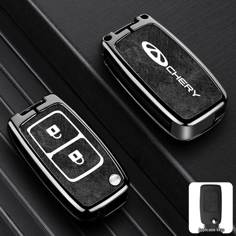 Zinc Alloy Key Shell Covers for Chery, Tiggo 8, 7 Plus - Full Coverage, 5x Anti-Drop Protection