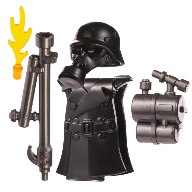 Military MOC Figure Building Blocks Explosion Proof Helmet Hat Gas Mask Kit SWAT Goggle Vest Belt Headset DIY Toy Gift K001