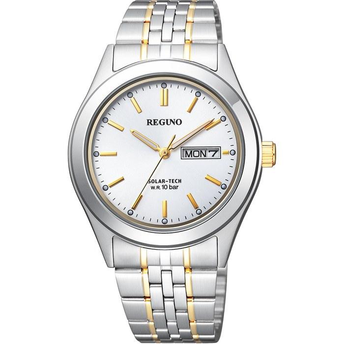 [CITIZEN] REGUNO KM1-113-13 Solar Watch (Silver/Gold)