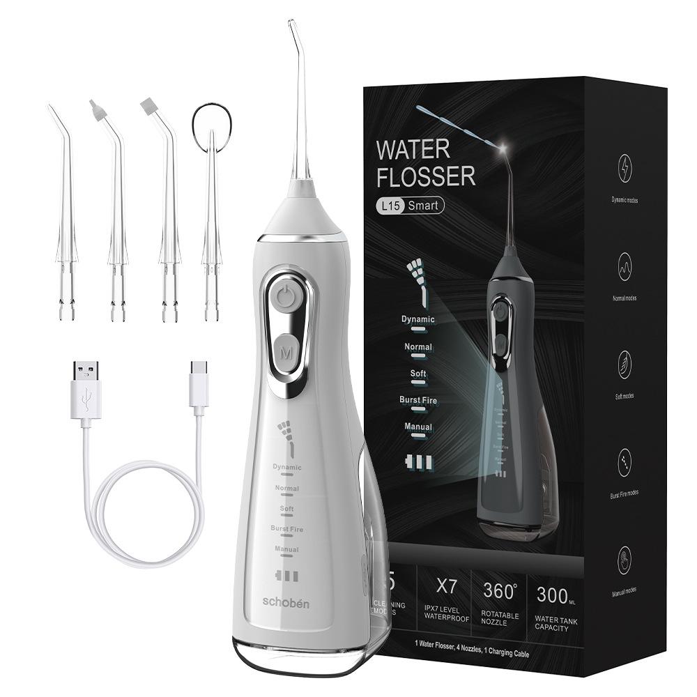 Electric Tooth Flusher Handheld Tooth Washer Portable Tooth Beauty Instrument Household Oral Cleaning Water Dental Floss Care