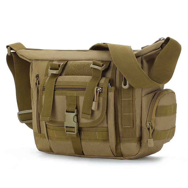 Men's Camouflage MOLLE Single Shoulder Laptop & Crossbody Bag - Fits iPad 3 & A4 Books