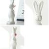 3pcs Ceramic Couple Rabbit Figurine Handicraft Bunny Statue White Rabbit Ornament  Bedroom