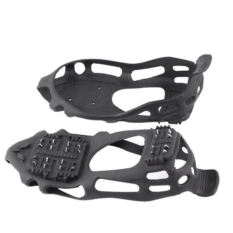 

24-tooth Crampons Snow Non-slip Shoe Cover TEP Material Fishing Snow Ice Mountaineering Rock Climbing Non-slip Shoe Cover Tool S (size 35-38) чёрный