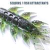 10Pcs/set Soft PVC Shrimp Lures Baits Swim Floating Sinking Lures Simulation Prawn Shrimp Fishing Tackle Lures Baits