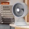 USB-Powered Desktop Fan with Auto-Oscillation & Night Light