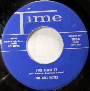 

7inch Record BELL NOTES - I ve Had It 1004 Time Records 1958 US Rock Used
