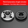 M10 Thread Replacement Angle Grinder Metal Pressure Plate, New Third Generation Angle Grinder Hexagonal Pressure Plate