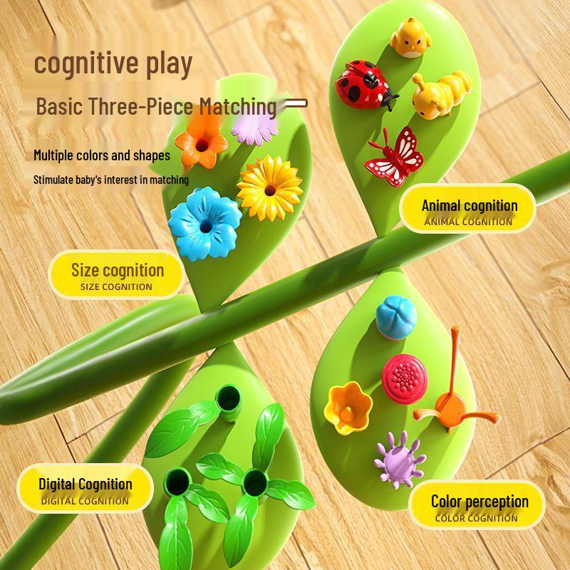 DIY Ever-Changing Flower Puzzle Toys for Kids - New Chinese Style Garden Building Blocks & Handicrafts