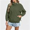 Women's Casual Zip-Up Hooded Windbreaker Jacket Lightweight for Outdoor Hiking Travel