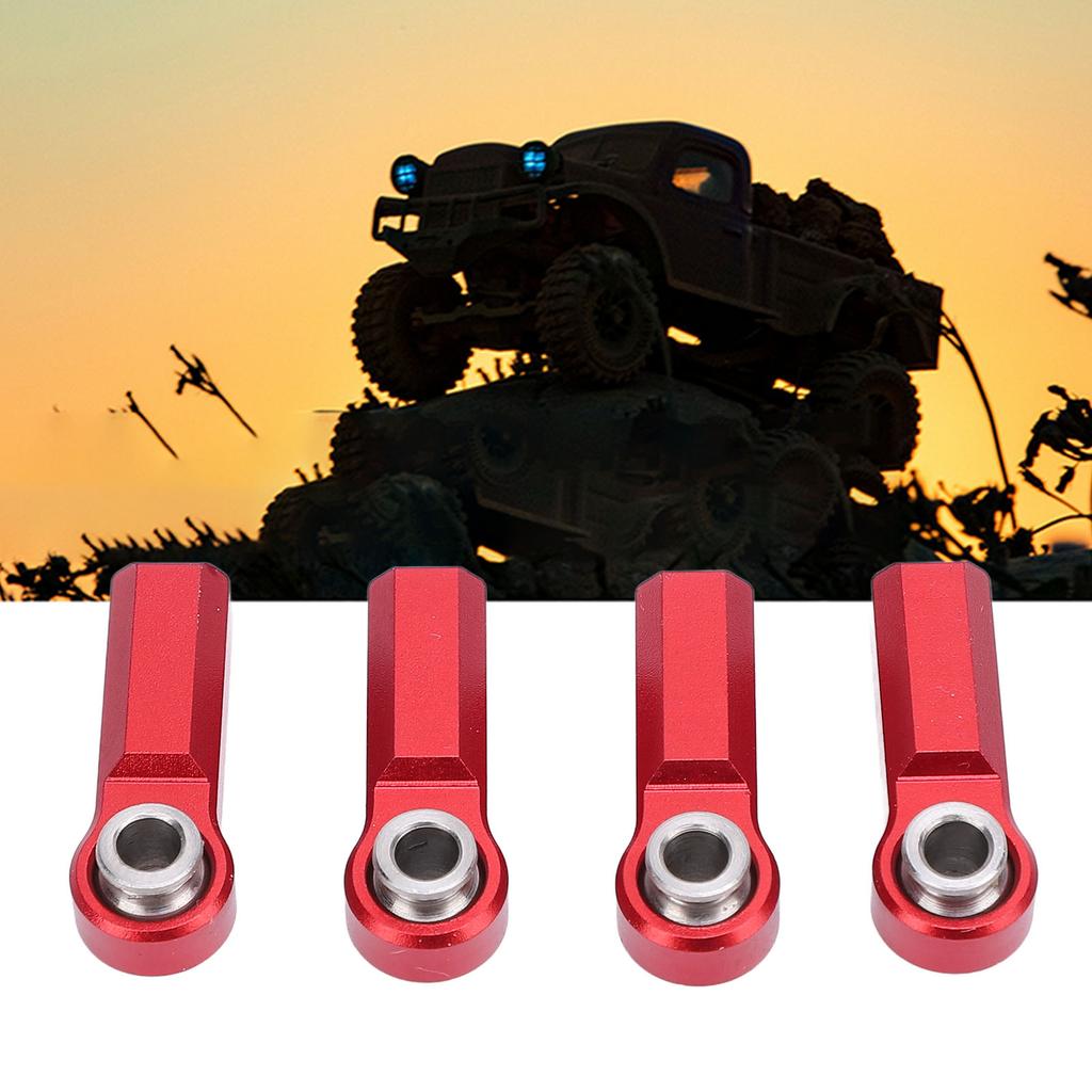 4 Pcs RC Link Rod End M4 Thread CW 7mm High Strength Alloy Ball Joint Head for 1/10 Model Car