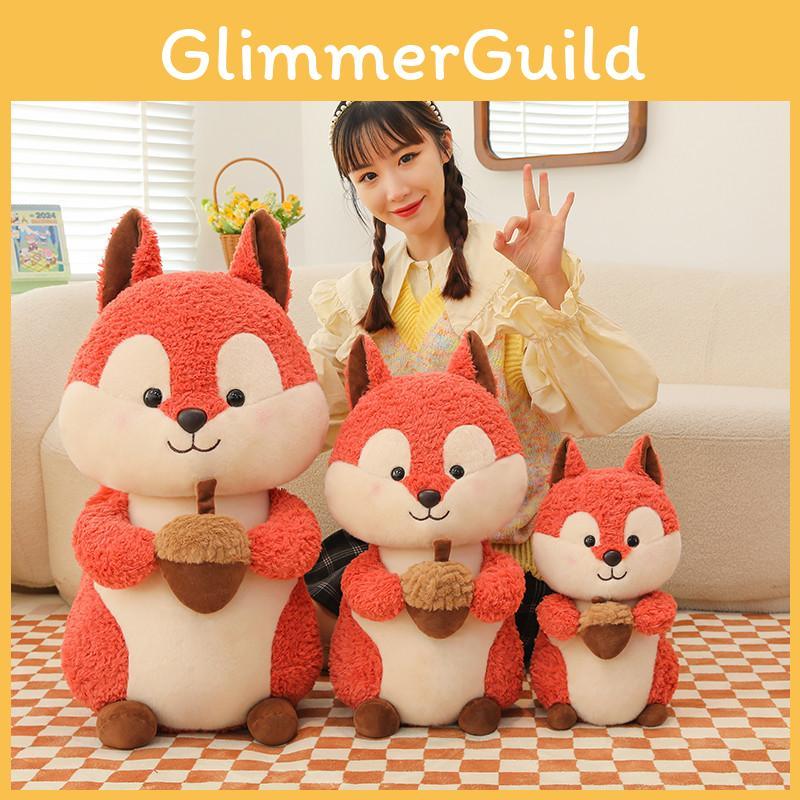 Cartoon Squirrel Plush Toy Cute Stuffed Animal Dolls Decorations Gifts Kids