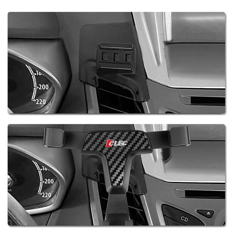 LHD! For Ford Fiesta 2008-2016 Car Accessories Gravity Car Phone Holder Air Vent Mount Mobile Stand Dashboard Mount 1 Set