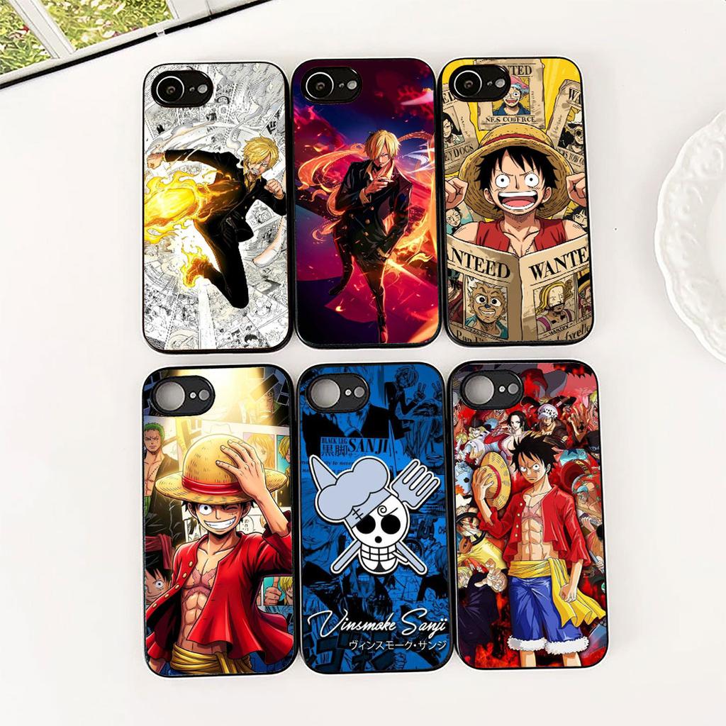 Hülle für Apple iPhone 17 Pro XS Max Air 6 7 8 Plus 5 + SE 2022 SE2 16E 8+ Hülle Handyhülle Hintergrundbild Sanji One Piece Luffy