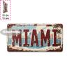 Vintage City Kitchen Garden Workshop Year Text Metal License Plate Sign Retro 2D Flat Printed Tin Plaque Wall Decor for Home B