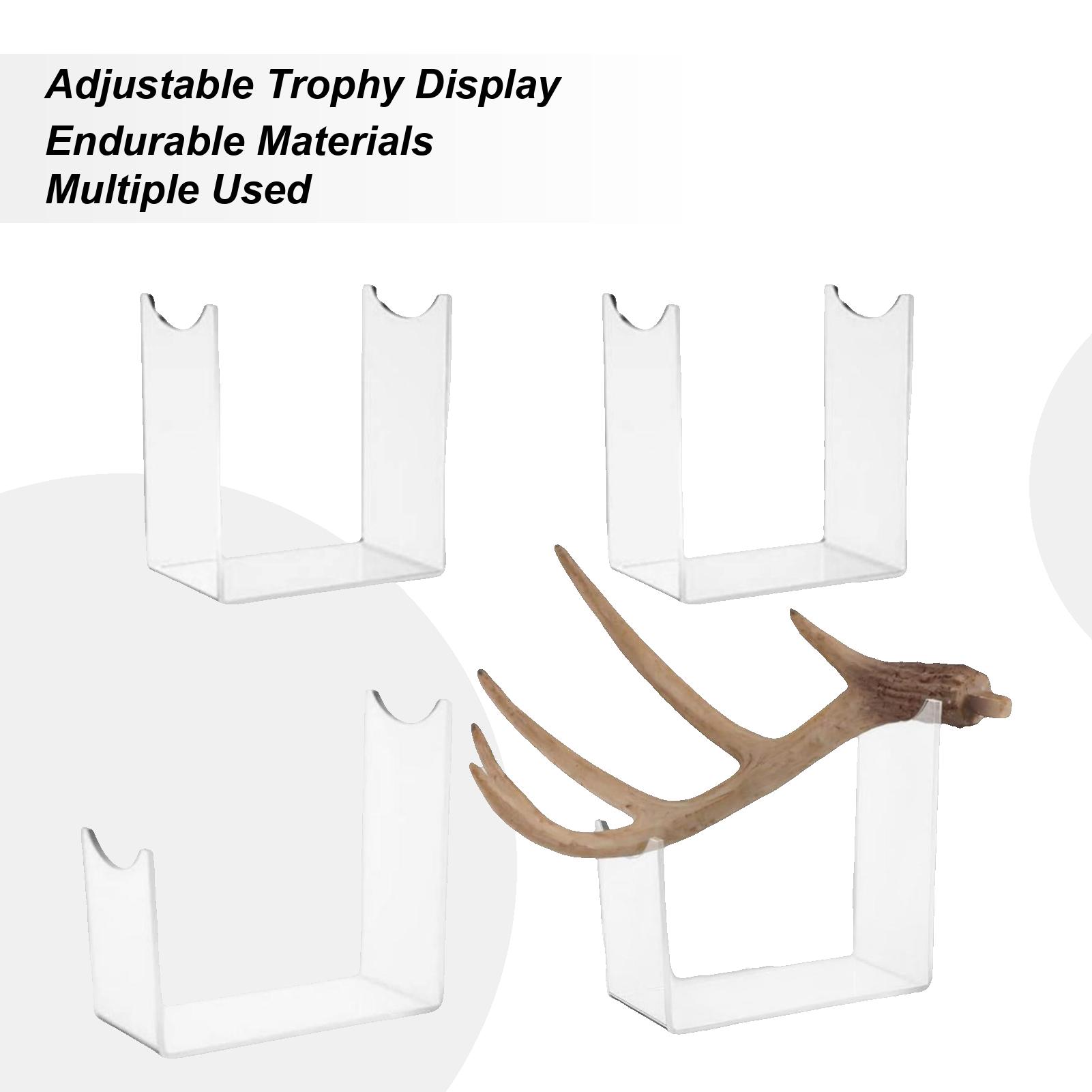 Deer Skull Mount 4-Piece Shelf Holder Organizer Acrylic Stands For Display For Tabletop Wall Collection Desk Room Christmas China Mainland 4430₽