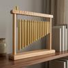 Windspiel mit rechteckigem Holzrahmen Bezaubernde Töne für Balkon, Garten