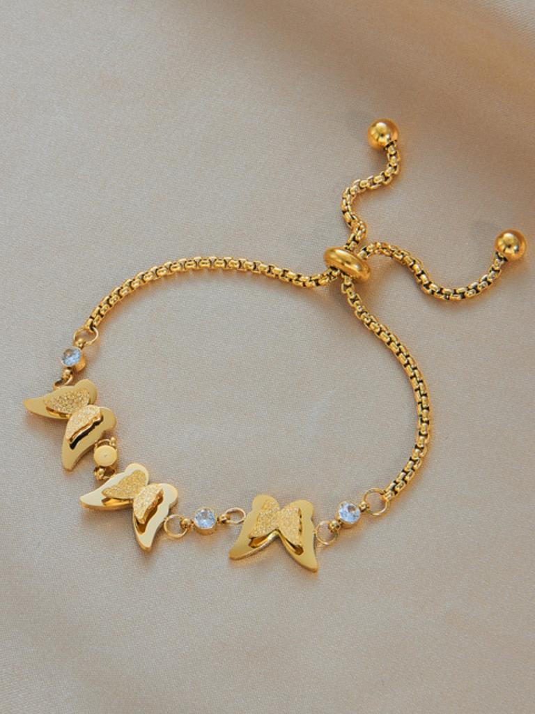 Agile and Exquisite Butterfly Pull-out Bracelet, Light Luxury Commuting Versatile, Best Friend Gift, Non Fading Accessory