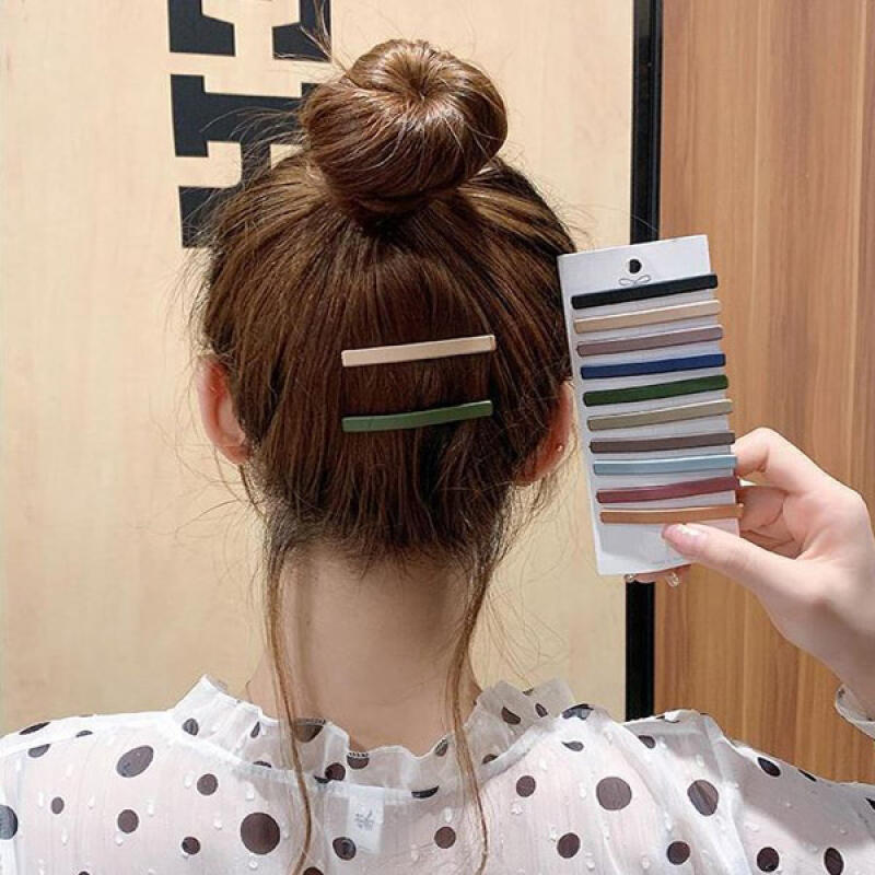 Pastel Simple Silpin Daily Hairpin Point Hairpin 8. Gray Purple