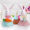 Easter Day Rabbit Decorations with Eggs Easter Day Gift for Kid Adult