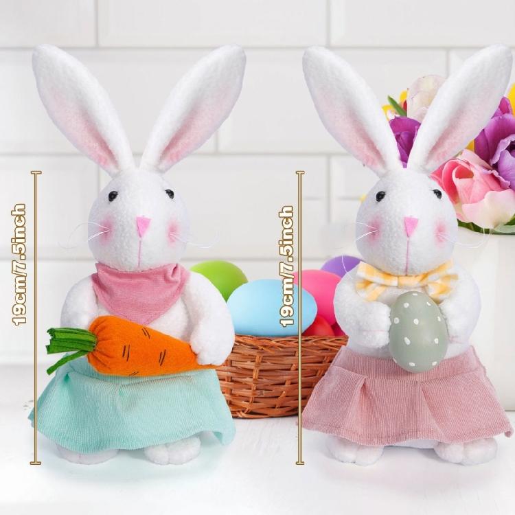 Easter Day Rabbit Decorations with Eggs Easter Day Gift for Kid Adult