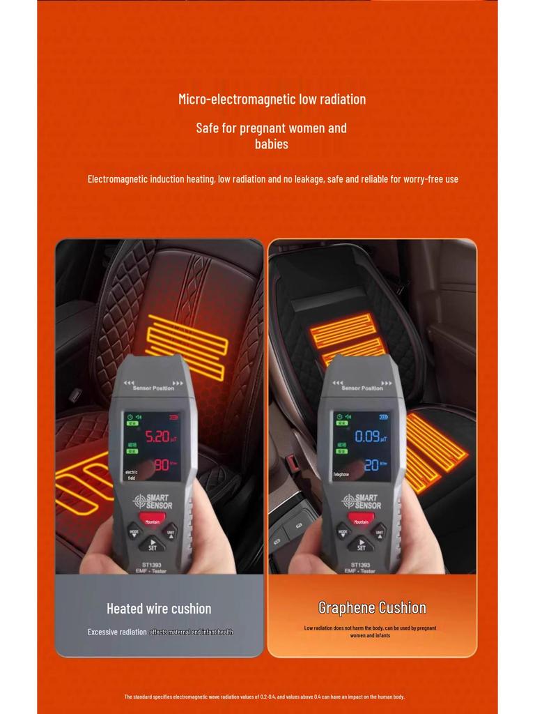 Graphene Electric Heated Seat Cushion, 12V Universal Winter Car Pad, Plush Single Mat, Comfortable Heating.