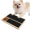Pull-Out Dog Nail Scratch Board Stress-Free Wooden Dog Nail File Board Built-in Snack Box Pet Nail Grinder Scratcher