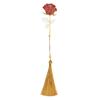 Retro New Pendant Tassel Chinese Style Hollow Painted Book Clip Brass Bookmark Pagination Mark