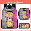 Lankybox Cartoon Backpack Set For Elementary Kids With Breathable Oxford Fabric And Lightweight Design